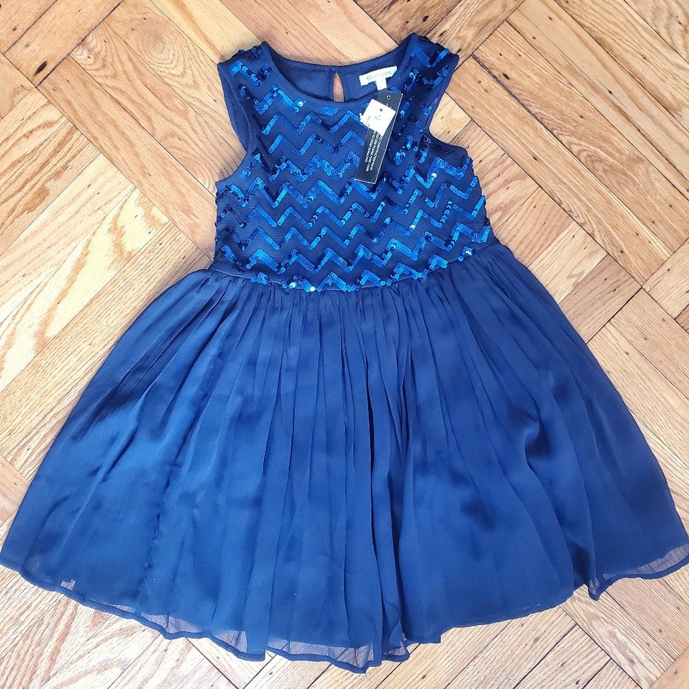 NWT Bluezoo blue sequin dress